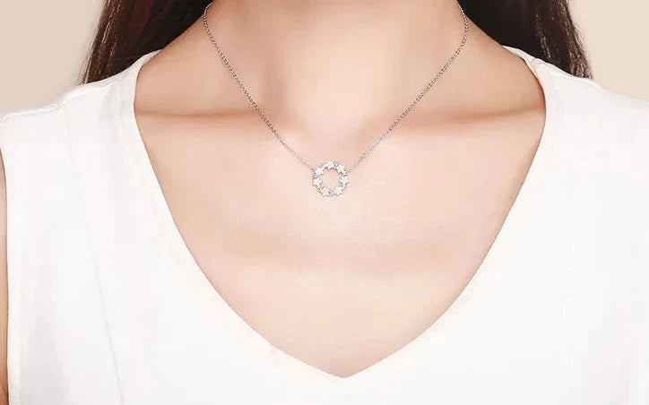 Sparkling Floral Necklace