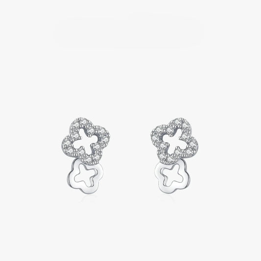 Lucky Clover Stud Earrings