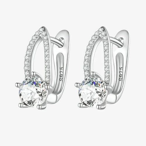 Sparkling Halo Stud Earrings