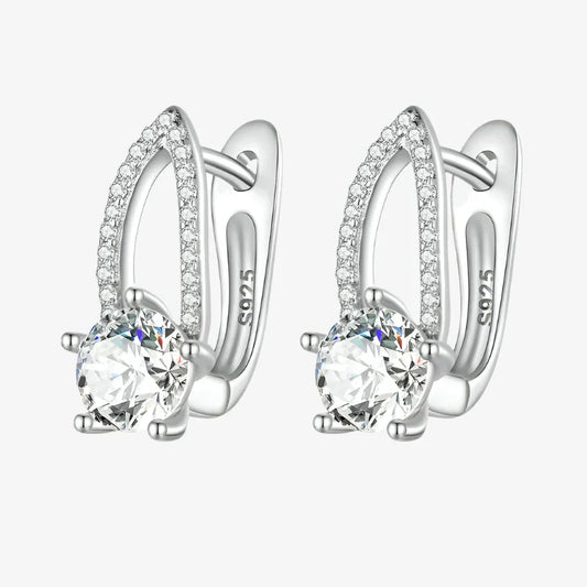 Sparkling Halo Stud Earrings