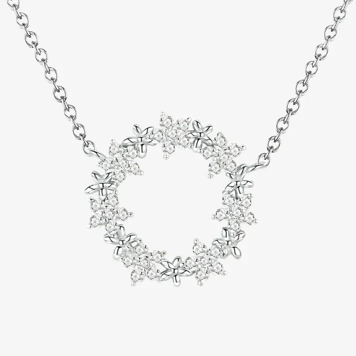 Sparkling Floral Necklace