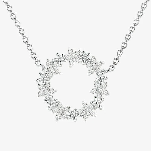 Sparkling Floral Necklace