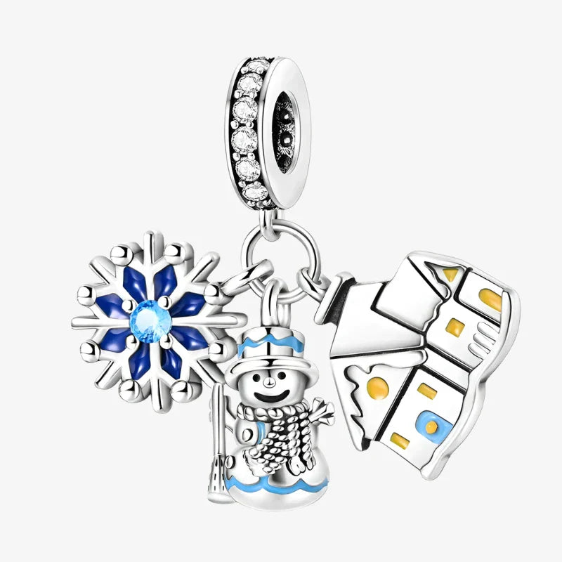 Christmas Snowman Dangle Charm