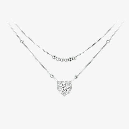 Double Heart Radiance Necklace
