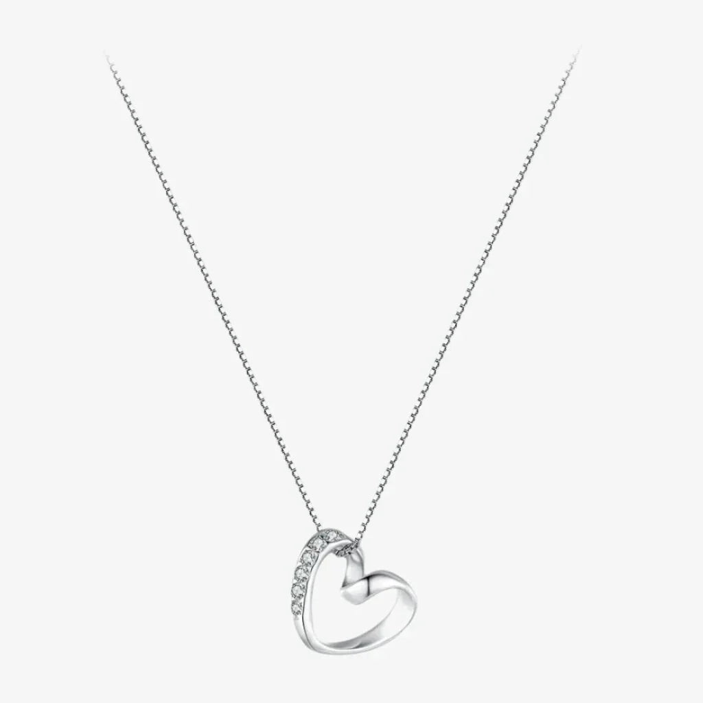 Crystalline Heart Edge Necklace