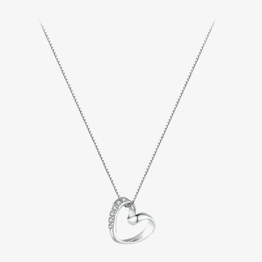 Crystalline Heart Edge Necklace