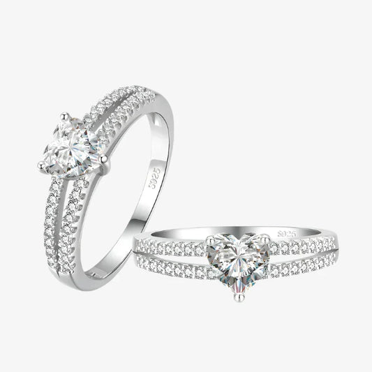 Duet Sparkling Cluster Ring